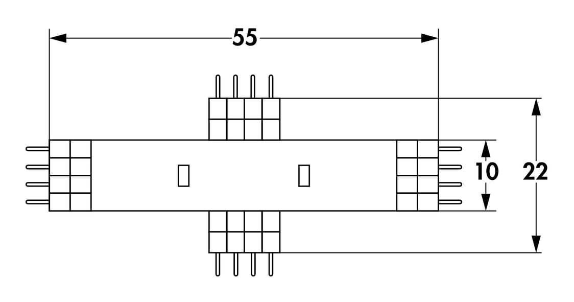 Fakto LED Flex kruisverbinder neutraal wit Fakto LED Flex kruisverbinder neutraal wit., wit