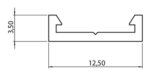 Opnamekanaal voor Fakto LED Flex Stripes., L 1000 mm