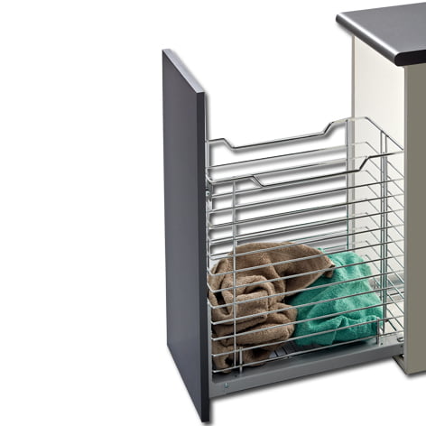 Uittrekbare korf met frontsteun Breedte 600mm