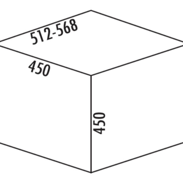 M???lex Boxx 55/60, Afvalverzamelsysteem voor Frontuittreksysteem., antraciet