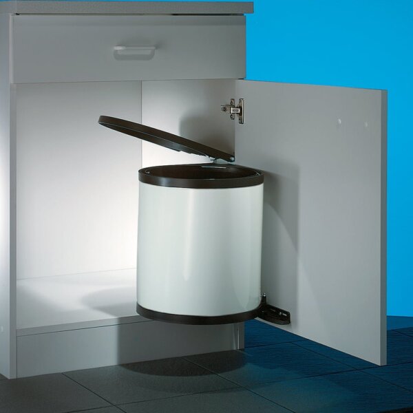 Hailo Rondo 3, afvalsysteem voor deuren, wit