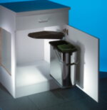 Hailo Vario 4 plus, afvalsysteem voor deuren, roestvrij staal