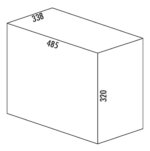 Double 2, Afvalverzamelsystemen voor draaideuren., alu grijs