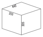 Double Shorty plus, Afvalverzamelsystemen voor draaideuren., antraciet