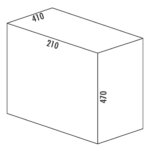 Vario 1 plus, Afvalverzamelsysteem voor Zwenktechniek., alu grijs