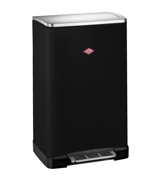 Wesco Big Double Boy zwart mat pedaalemmer afvalemmer