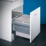 CoxÂ® Base 360 S/500-2, afvalsysteem voor Frontuittreksysteem, lichtgrijs, H 360 mm