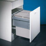CoxÂ® Base 460 S/500-2, afvalsysteem voor Frontuittreksysteem, lichtgrijs, H 460 mm