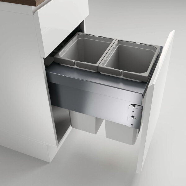 CoxÂ® Base 460 S/400-2, afvalsysteem voor Frontuittreksysteem, lichtgrijs, H 460 mm
