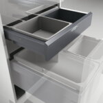 Cox Base-BoardÂ® 500, afvalsysteem voor Frontuittreksysteem, zilver