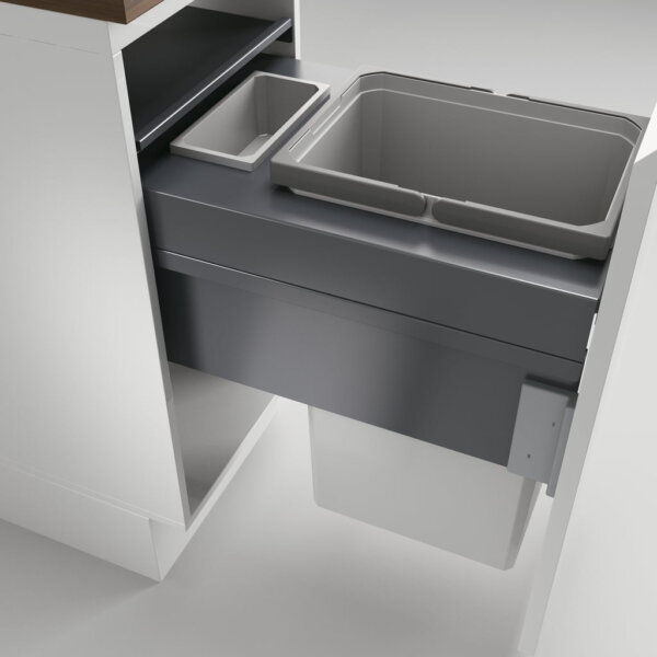 Cox ClanÂ® 580/400-2, afvalsysteem voor Frontuittreksysteem, lichtgrijs, H 580 mm