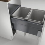 Cox ClanÂ® 580/450-2, afvalsysteem voor Frontuittreksysteem, lichtgrijs, H 580 mm
