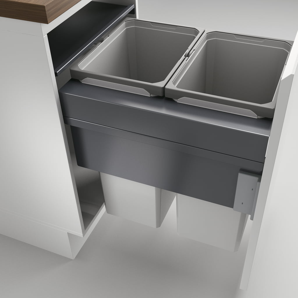 Cox ClanÂ® 580/500-2, afvalsysteem voor Frontuittreksysteem, lichtgrijs, H 580 mm