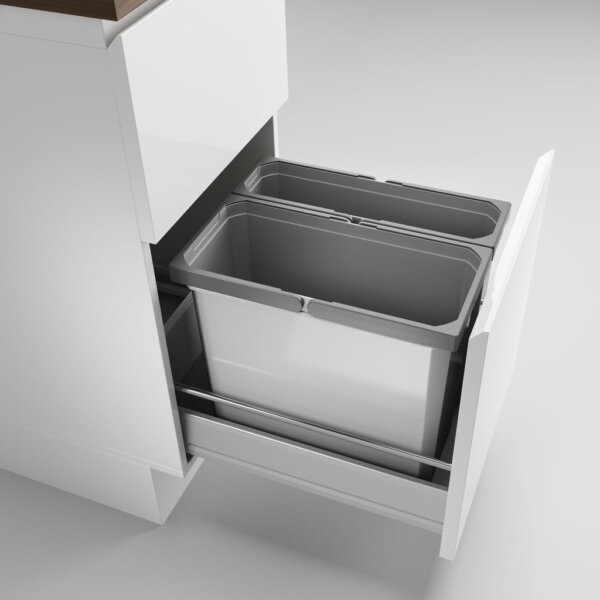 CoxÂ® Box 360 S/400-1, Afvalsysteem voor gangbare uittreksystemen, lichtgrijs