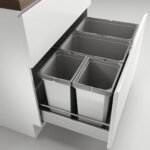 CoxÂ® Box 350 S/800-4, Afvalsysteem voor gangbare uittreksystemen, zonder biologisch deksel, lichtgrijs