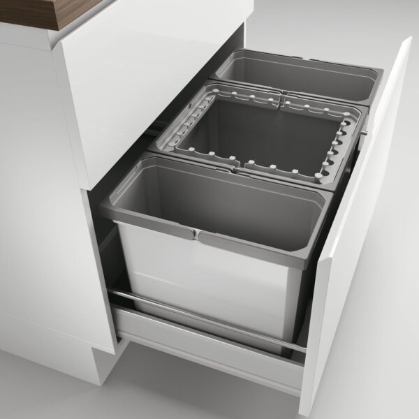 CoxÂ® Box 350 S/800-3, Afvalsysteem voor gangbare uittreksystemen, lichtgrijs