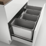 CoxÂ® Box 350 S/900-4, Afvalsysteem voor gangbare uittreksystemen, zonder biologisch deksel, lichtgrijs