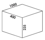 Coxｨ Box 235 S/1000-5 Bio, Afvalverzamelsysteem voor voorhanden uittreksystemen., lichtgrijs