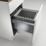 Cox® Base 460 R/500-1, afvalsysteem voor Frontuittreksysteem, lichtgrijs, H 460 mm