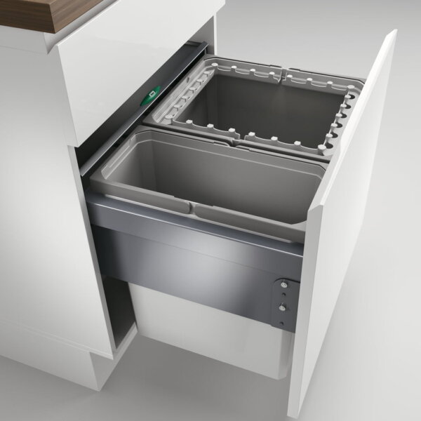 CoxÂ® Base 460 R/600-2, afvalsysteem voor Frontuittreksysteem, lichtgrijs, H 460 mm