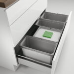 CoxÂ® Box 235 S/1000-4 Bio, Afvalsysteem voor gangbare uittreksystemen, lichtgrijs