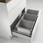 Cox® Box 235 K/800-3, Afvalsysteem voor gangbare uittreksystemen, zonder biologisch deksel, lichtgrijs