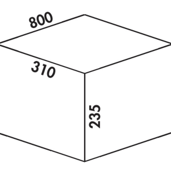 Coxｨ Box 235 K/800-3, Afvalverzamelsysteem voor voorhanden uittreksystemen., zonder biologisch deksel, lichtgrijs