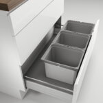 CoxÂ® Box 235 K/900-3, Afvalsysteem voor gangbare uittreksystemen, zonder biologisch deksel, lichtgrijs