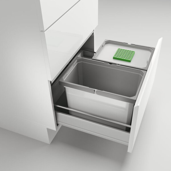 CoxÂ® Box 275 S/600-2 Bio, Afvalsysteem voor gangbare uittreksystemen, lichtgrijs