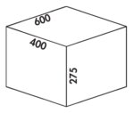 Coxｨ Box 275 S/600-2 Bio, Afvalverzamelsysteem voor voorhanden uittreksystemen., lichtgrijs