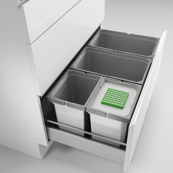 CoxÂ® Box 275 S/800-4 Bio, Afvalsysteem voor gangbare uittreksystemen, lichtgrijs