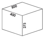 Coxｨ Box 275 S/800-4 Bio, Afvalverzamelsysteem voor voorhanden uittreksystemen., lichtgrijs