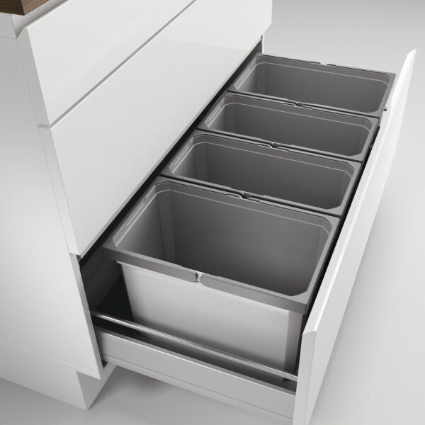 CoxÂ® Box 275 S/1000-4, Afvalsysteem voor gangbare uittreksystemen, lichtgrijs
