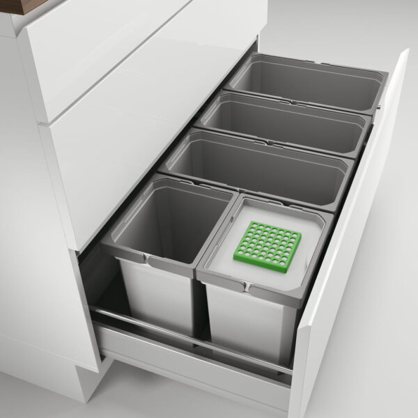 CoxÂ® Box 275 S/1000-5 Bio, Afvalsysteem voor gangbare uittreksystemen, lichtgrijs