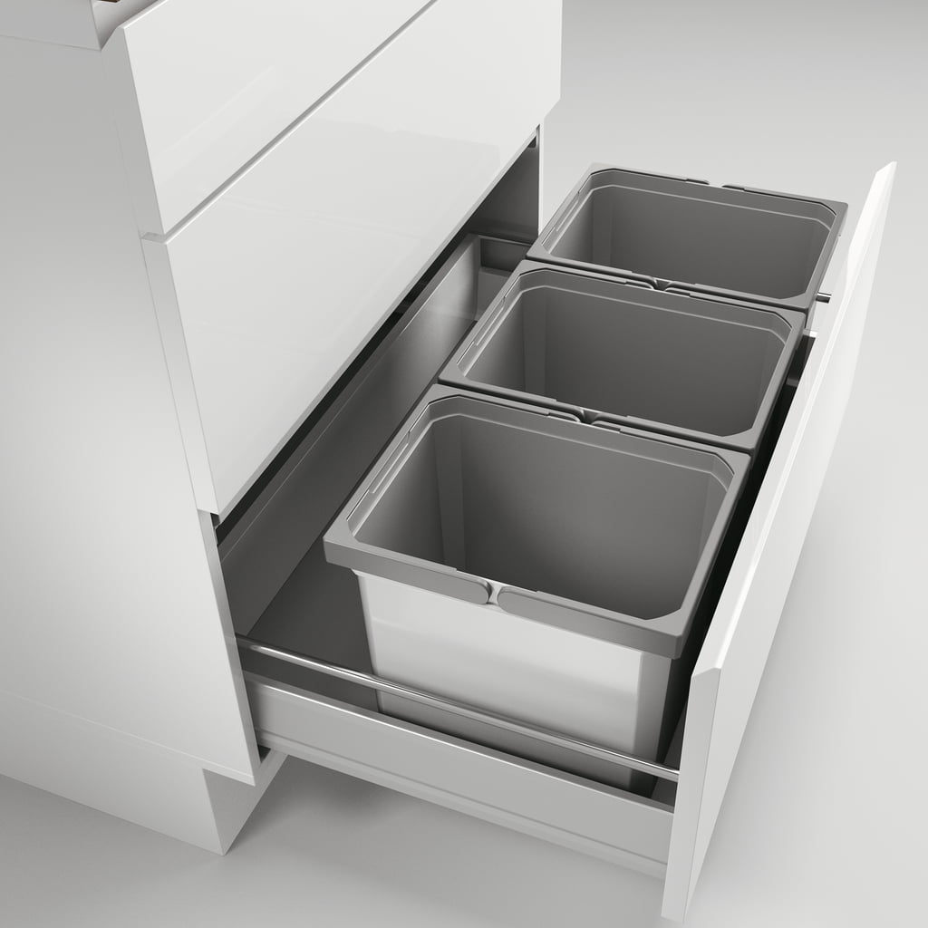 CoxÂ® Box 275 K/800-3, Afvalsysteem voor gangbare uittreksystemen, zonder biologisch deksel, lichtgrijs