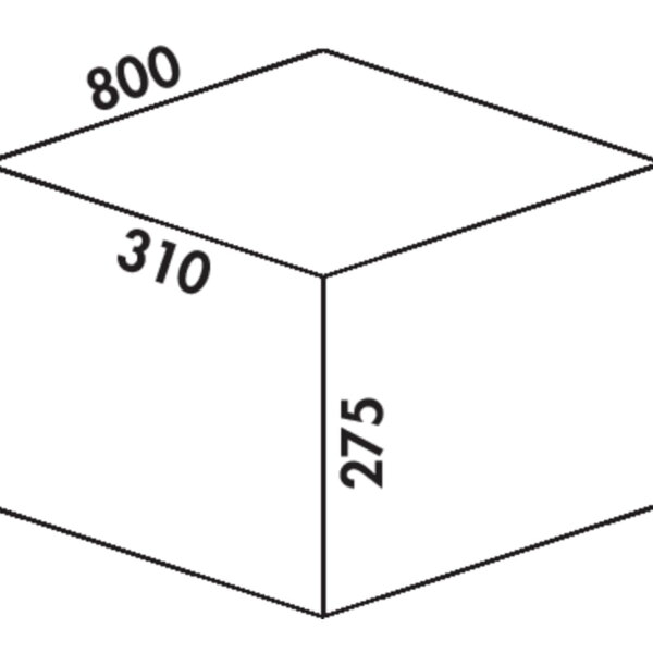 Coxｨ Box 275 K/800-3, Afvalverzamelsysteem voor voorhanden uittreksystemen., zonder biologisch deksel, lichtgrijs