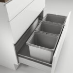 Cox® Box 275 K/900-3, Afvalsysteem voor gangbare uittreksystemen, zonder biologisch deksel, lichtgrijs