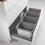 CoxÂ® Box 275 K/900-4, Afvalsysteem voor gangbare uittreksystemen, zonder biologisch deksel, lichtgrijs