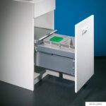 Cox® Base 360 S/400-2, afvalsysteem voor Frontuittreksysteem, zonder biologisch deksel, antraciet, H 360 mm