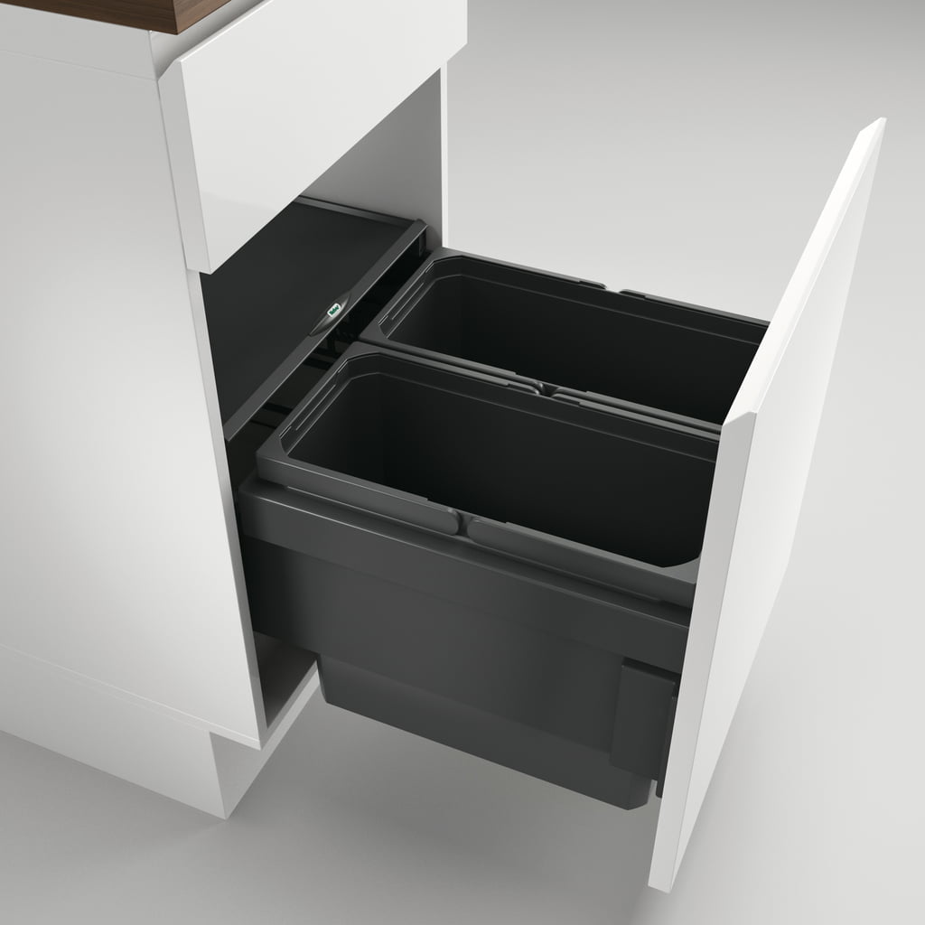 CoxÂ® Base 360 S/450-2, afvalsysteem voor Frontuittreksysteem, antraciet, H 360 mm