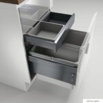 Cox® Base 360 S/500-2 met Base-Board, afvalsysteem voor Frontuittreksysteem, antraciet, H 460 mm