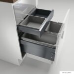 CoxÂ® Base 360 S/500-3 met Base-Board, afvalsysteem voor Frontuittreksysteem, zonder biologisch deksel, antraciet, H 460 mm