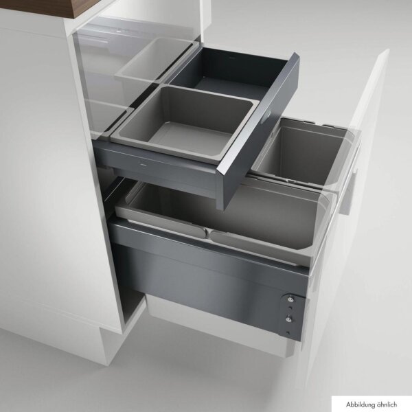 CoxÂ® Base 360 S/500-3 met Base-Board, afvalsysteem voor Frontuittreksysteem, zonder biologisch deksel, antraciet, H 460 mm