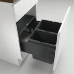 CoxÂ® Base 360 K/500-2, afvalsysteem voor Frontuittreksysteem, zonder biologisch deksel, antraciet, H 360 mm