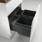 CoxÂ® Base 360 K/600-2, Afvalverzamelaar met frontuittreksysteem, zonder biologisch deksel, antraciet, H 360 mm
