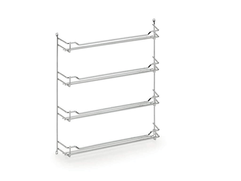Kruidenbord chroom 1, Kruidenrek., voor 4x6 dozen, H 425, B 375, D 66 mm