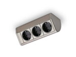Evoline® Dock Cuisine, Opbouwstopcontactelement, roestvrij staalkleurig