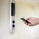 Muzak zuil, Opbouwstopcontactelement, met veiligheidsstopcontacten