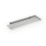 Handdoekhouder De Luxe, Handdoekhouder, 3-armig, B 143 mm, zilver