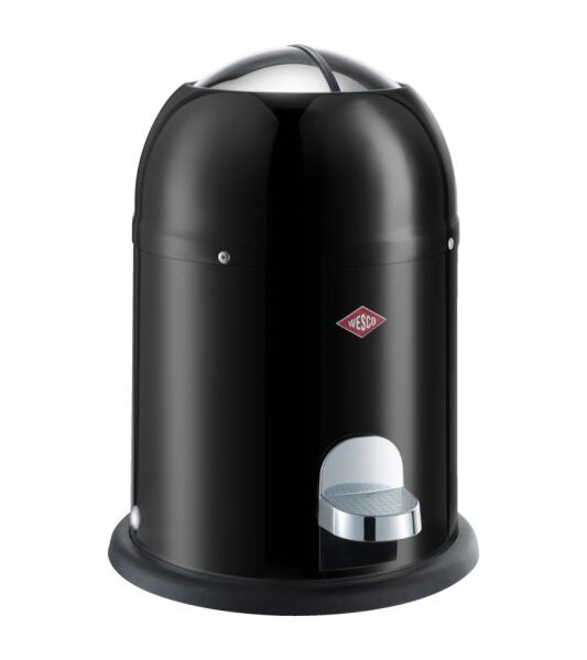 WESCO Mini Master Pedaalemmer 6 Liter Zwart prullenbak
